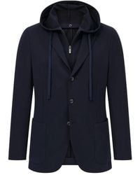 BOGGI - パッチポケット フーデッドジャケット - Lyst