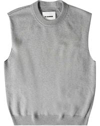 Jil Sander - ラウンドネック ノースリーブセーター - Lyst