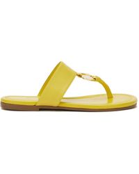 Odissi - Olivia Ring-Detail Leather Sandals - Lyst