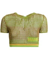 Marni - Crochet-Knit Cropped Top - Lyst