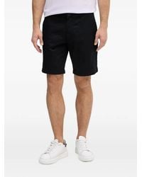 ARMANI EXCHANGE - Logo-Tag Chino Shorts - Lyst