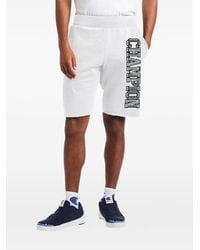Champion - Reverse Weave Cutoff Logo-Print Shorts - Lyst