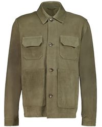 Frescobol Carioca - Ravi Suede Leather Shirt Jacket - Lyst