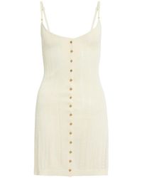 Donde Esteban - Button Mini Dress - Lyst