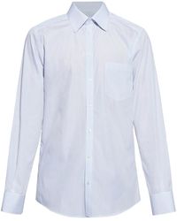 Dolce & Gabbana - Gestreept Katoenen Overhemd - Lyst