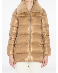 Herno - Fur-Collar Puffer Jacket - Lyst