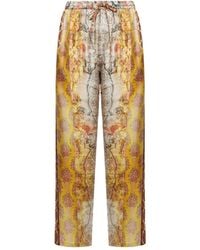 Pierre Louis Mascia - Floral-Print Drawstring-Waist Trousers - Lyst