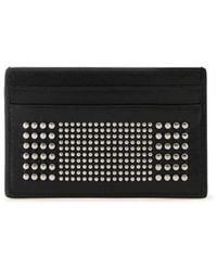 McQueen - Studded Leather Card Case - Lyst