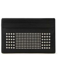 McQueen - Studded Leather Card Case - Lyst