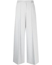 Dorothee Schumacher - Bead-embellished High-waisted Palazzo Trousers - Lyst