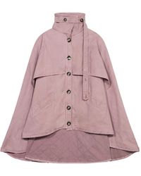 Blumarine - Asymmetric Canvas Cape - Lyst