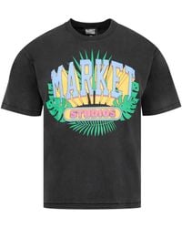 Market - Through The Foliage Logo-Print Cotton T-Shirt - Lyst