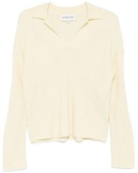Bompard - Two-Tone Ribbed Polo Top - Lyst
