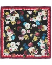 Dolce & Gabbana - Foulard en soie à fleurs - Lyst