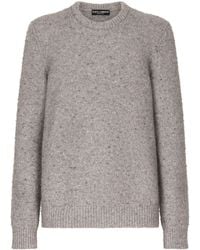 Dolce & Gabbana - Crew-Neck Long-Sleeve Jumper - Lyst