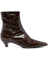 Halmanera - Bottines À Effet En Crocodile 45 Mm - Lyst