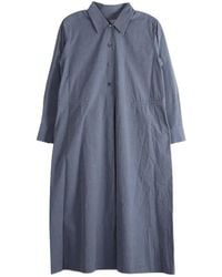 Margaret Howell - Long-Sleeve Midi Shirt Dress - Lyst