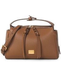 Dolce & Gabbana - Vittoria Logo-Plaque Leather Tote Bag - Lyst