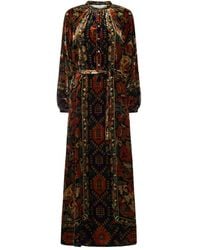 Pierre Louis Mascia - Geometric-Pattern Maxi Dress - Lyst