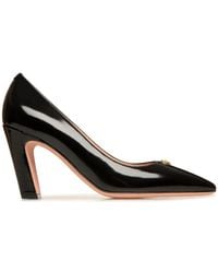 Bally - Emblem-Plaque Leather Pumps - Lyst