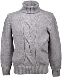 Brunello Cucinelli - Cable-Knit Roll-Neck Sweater - Lyst