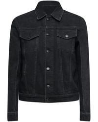 032c - Down To Earth Boxy Embroidered Denim Jacket - Lyst