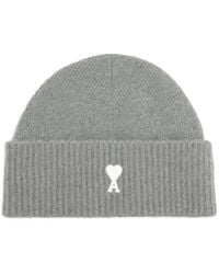 Ami Paris - Berretto Ami De Coeur A Righe - Lyst