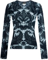 Etro - Beflocktes Tülltop - Lyst