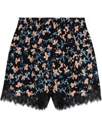 Ulla Johnson - Noella Shorts Met Bloemenprint En Kanten Afwerking - Lyst