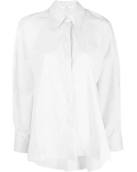 Tibi - Camisa Gabe Con Cuello De Pico - Lyst
