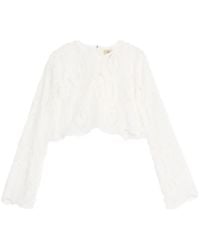 JBQ - Embroidered Crop Top - Lyst