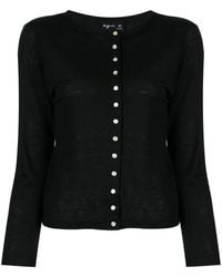 agnès b. - Le Petit Linen Cardigan - Lyst