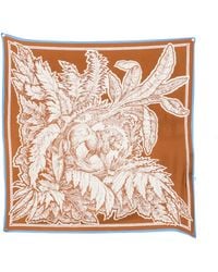 Inoui Edition - Lion-Print Silk Scarf - Lyst