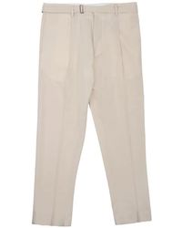 BE ABLE - Andy Pleated-Design Belted Trousers - Lyst