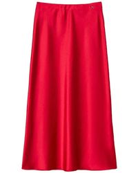 Twinset - A-Line Satin Skirt - Lyst