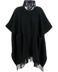 Herno - Panelled Wool-cashmere Blend Cape - Lyst