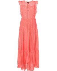 BOSS - Vestido Midi Texturizado A Capas - Lyst