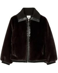 Sandro - Faux-Fur Jacket - Lyst