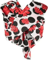 Comme des Garçons - X Shun Sudo Bow-Detail Gathered Twisted Blouse - Lyst