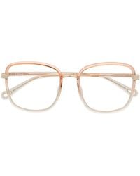 Chloé - Lunettes De Vue À Monture Oversize - Lyst