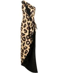 The Attico - Leopard-Print Maxi Dress - Lyst