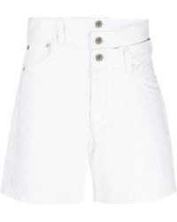 Agolde - Cut-Out Denim Shorts - Lyst