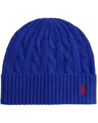 Polo Ralph Lauren - Mütze Mit Zopfmuster - Lyst