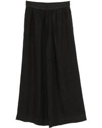James Perse - Linen Wide-Leg Trousers - Lyst