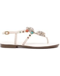 Twinset - Flower-Embellished Sandals - Lyst
