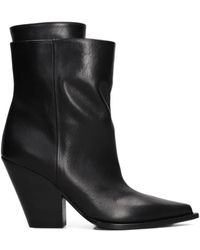 Elena Iachi - Pointed-Toe Leather Boots - Lyst