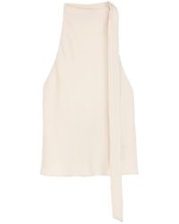 Alysi - Halterneck Tie-Detail Top - Lyst