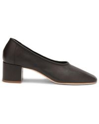 BY FAR - Prudence Leather Heeled Pumps - Lyst