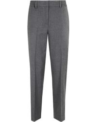 Seventy - Elastic-Waistband Pressed-Crease Trousers - Lyst