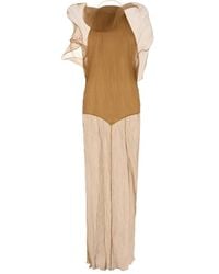 Magda Butrym - Ruffled Crepe Maxi Dress - Lyst